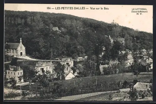 AK Les Petites Dalles, Vue sur le Bois