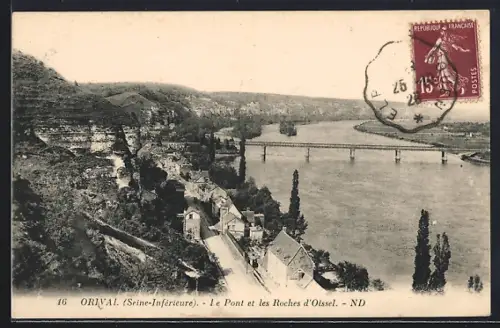 AK Orival /Seine-Inférieure, Le Pont et les Roches d`Oissel