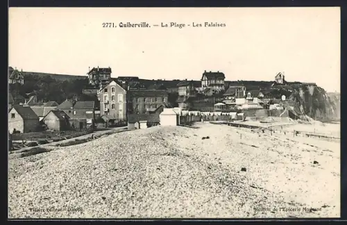 AK Quiberville, La Plage, Les Falaises