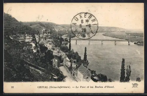 AK Orival /Seine-Inférieure, Le Pont et les Roches d`Oissel