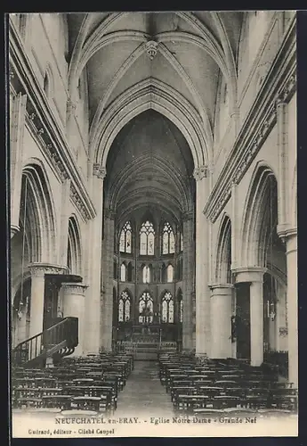 AK Neufchâtel-en-Bray, Église Notre-Dame, Grande Nef