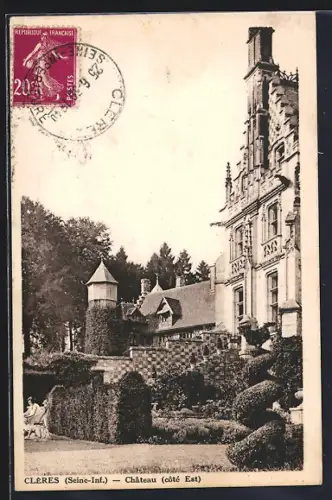 AK Clères /Seine-Inf., Château, côté Est