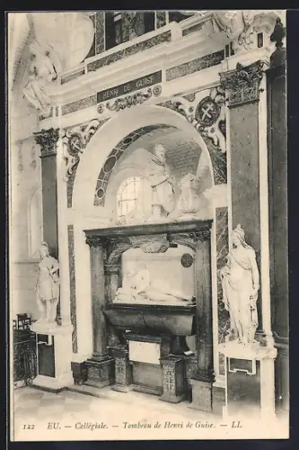 AK Eu, Collégiale, Tombeau de Henri de Guise