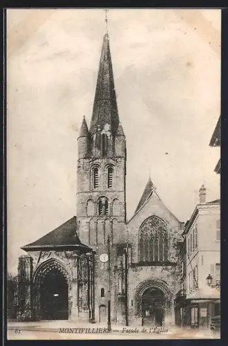 AK Montivilliers, Facade de l`église