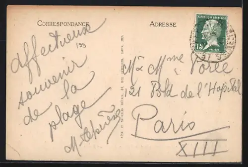 AK Le Tréport, Un Dimanche à la Mer, Les Demi-Bains