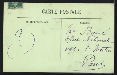 AK Le Tréport, Vue prise du Pont Tournant