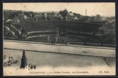 AK Lillebonne, Le Théâtre Romain, vue d`ensemble