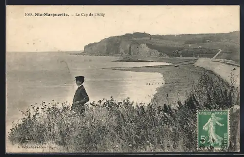 AK Ste-Marguerite, Le Cap de l`Ailly avec vue sur la mer et les falaises