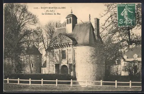 AK Saint-Martin-du-Bec /S.-Inf., Le Château du Bec