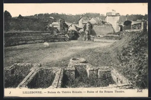 AK Lillebonne, Ruines du Théâtre Romain