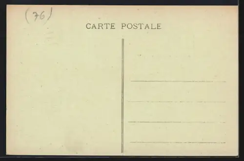 AK Eu, Vue générale avec texte de `Chanson du Maire d`Eu