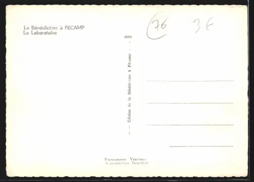 AK Fécamp, La Bénédictine, Le Laboratoire