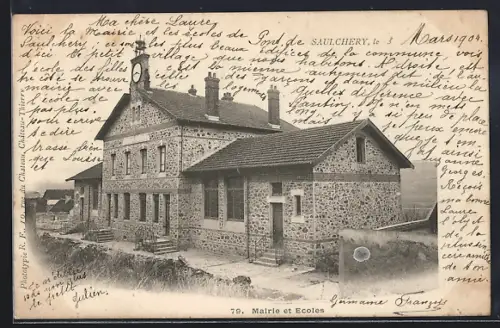 AK Saulchery, Mairie et Écoles