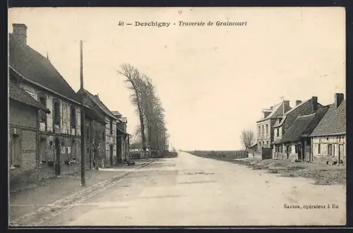 AK Derchigny, Traversée de Graincourt