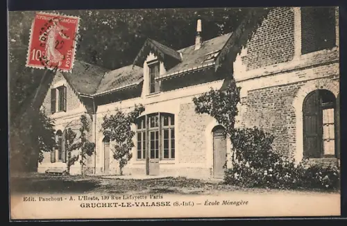 AK Gruchet-le-Valasse /S.-Inf., École Ménagère
