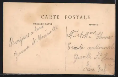 AK Gruchet-le-Valasse /S.-Inf., École Ménagère