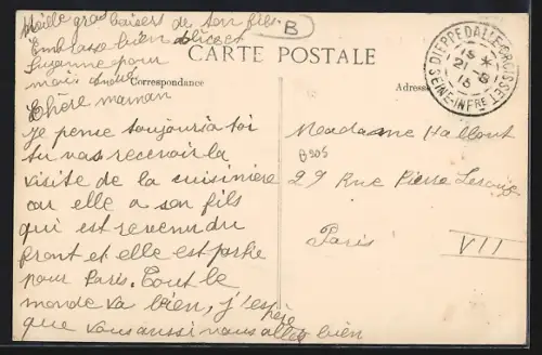 AK Sainte-Vaubourg /Dieppedalle, La Commanderie vue depuis la route adjacente