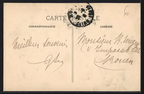 AK Elbeuf, Rue de la Nation et Église Saint-Jean