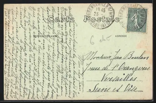 AK Ste-Marguerite-sur-Mer, Le Balcon Fleuri, scène devant une maison à colombages entourée de forêt