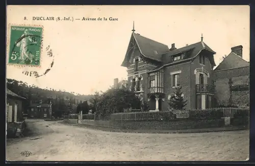AK Duclair /S.-Inf., Avenue de la Gare