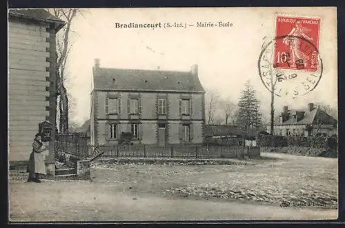 AK Bradiancourt /S.-Inf., Mairie-École