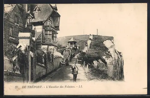 AK Le Tréport, L`Escalier des Falaises