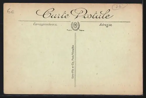 AK Orival, Rue de Rouen avec vue sur les collines environnantes