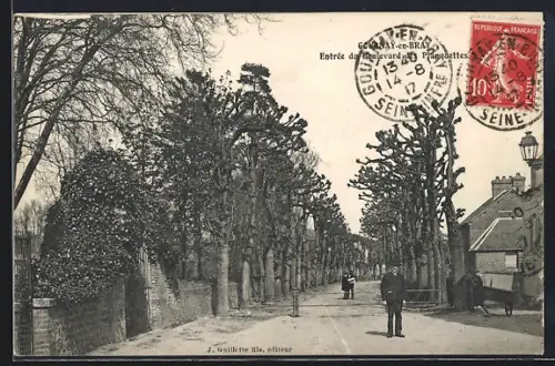 AK Gournay-en-Bray, Entrée du Boulevard des Papinettes