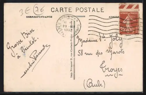 AK Étretat /Seine-Inf., Hôtel Blanquet avec vue sur les falaises majestueuses