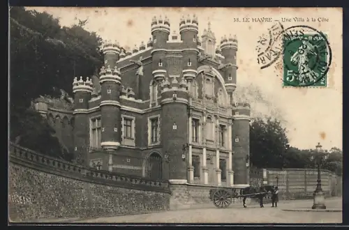 AK Le Havre, Une Villa à la Côte