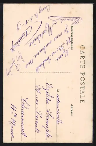 AK Cany, Le Marronnier au bord de la rivière avec vue sur les bâtiments adjacents