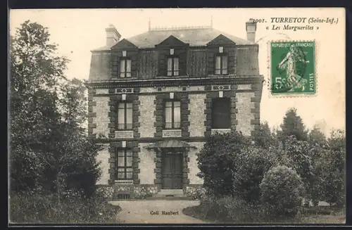 AK Turretot /Seine-Inf., Les Marguerites, belle maison entourée de verdure