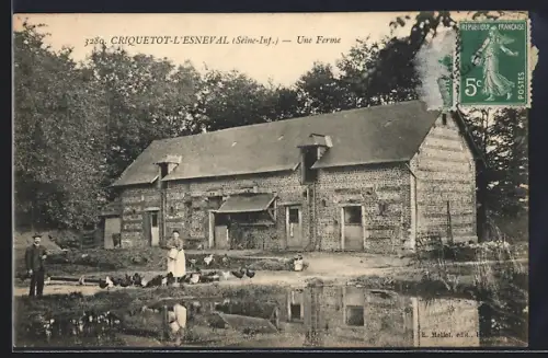AK Criquetot-l`Esneval /Seine-Inf., Une Ferme
