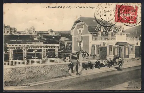 AK Mesnil-Val /S.-Inf., Le Café de la Gorge