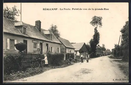 AK Réalcamp, La Poste. Point de vue de la grande Rue
