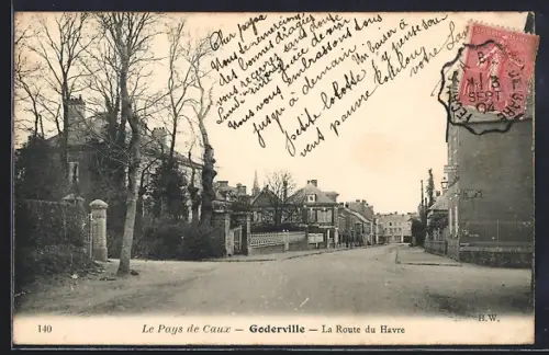 AK Goderville, La Route du Havre