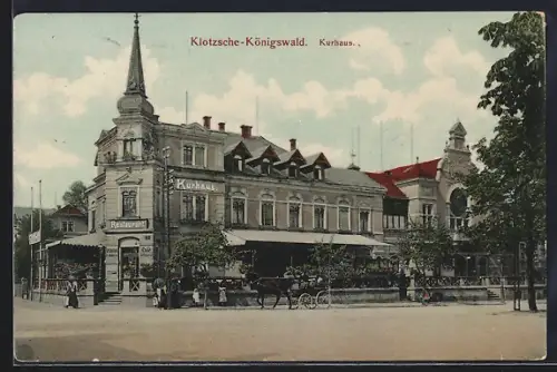 AK Dresden-Klotzsche, Restaurant Kurhaus