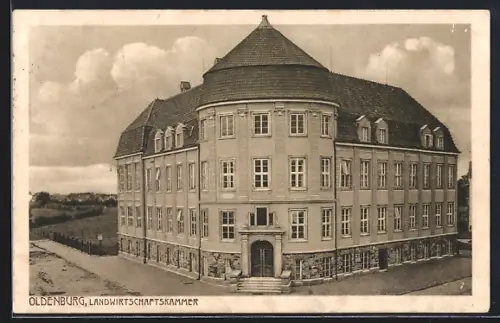 AK Oldenburg / Oldenburg, Landwirtschaftskammer mit Steinmosaik
