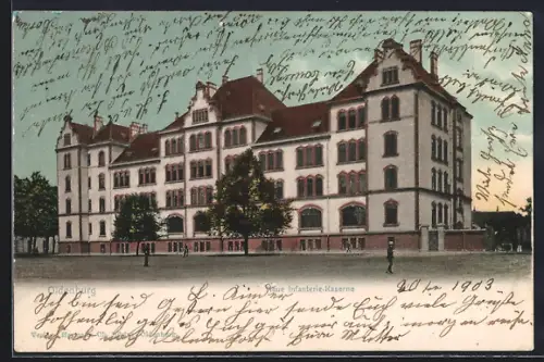 AK Oldenburg / O., Neue Infanterie-Kaserne