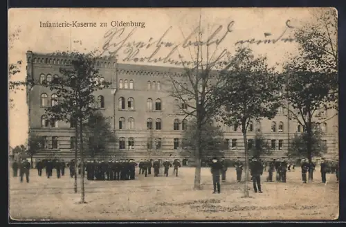 AK Oldenburg / O., Infanterie-Kaserne