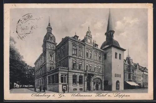 AK Oldenburg i. Gr., Uchtmanns Hotel und Lappan