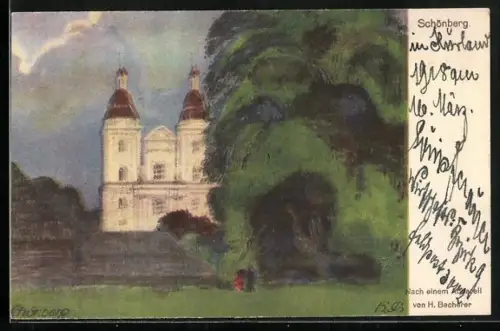 AK Schönberg, Schloss mit Park