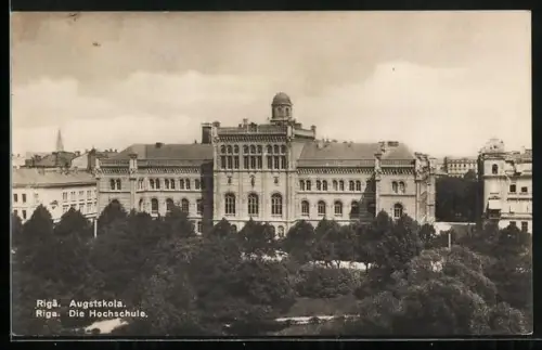 AK Riga, Blick auf die Hochschule