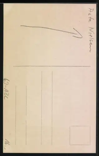 AK Schauspielerin Asta Nielsen im Abendkleid