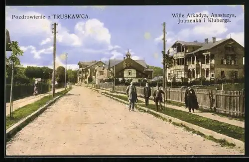 AK Truskawiec, Wille Arkadya, Anastazya, Jutrzenka i Kluberga