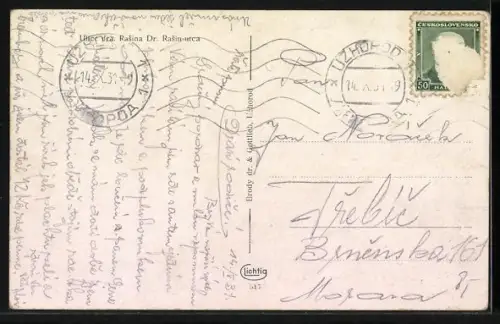 AK Uzhorod, Ulice dra. Rasina Dr. Rasin-utca