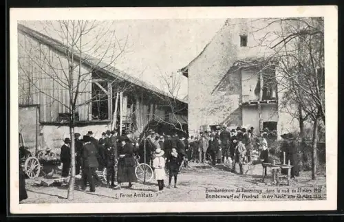 AK Porrentruy, Bombardement de Porrentruy dans la nuit du 23 mars 1918
