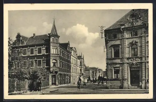AK Bünde i. W., Blick in die Eschstrasse