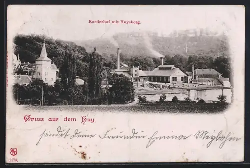 AK Huy, Gasthof-Brauerei Roederhof mit Huysberg