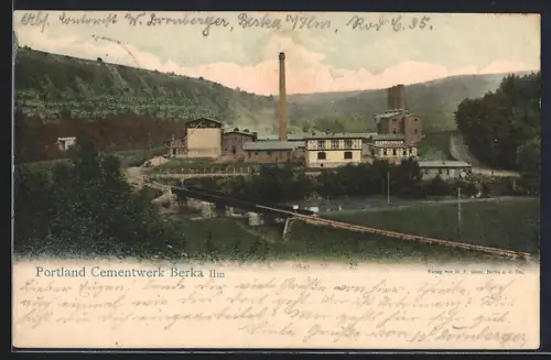 AK Berka / Ilm, Blick auf das Portland Cementwerk